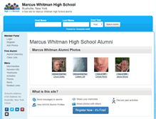 Tablet Screenshot of marcuswhitmanhighschool.com